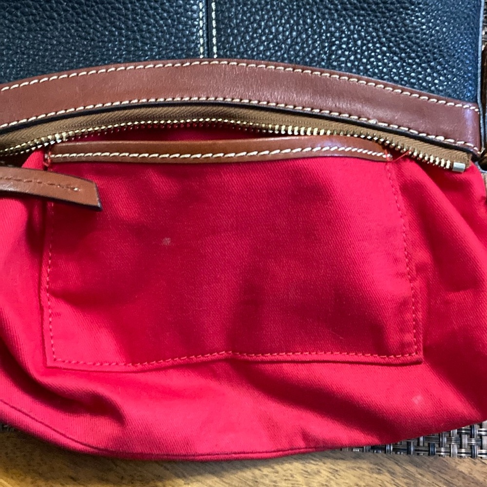 Dooney & Bourke Black and Brown Crossbody Bag - Picture 8 of 10